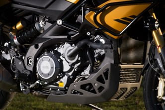 1197cc V-Twin inside aluminium and steel tube frame